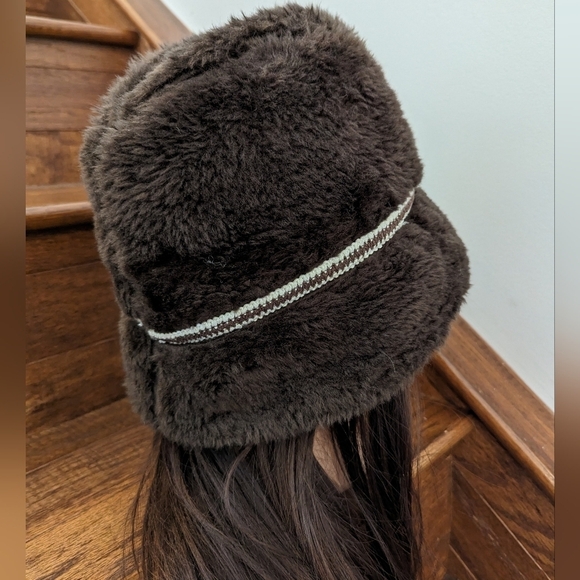 Vintage 1960s Men's Brown Faux Fur Russian Style Diplomat Hat - Picture 6 of 11